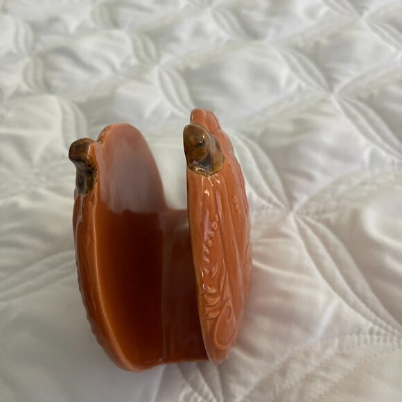 Pumpkin Napkin Holder Ceramic - Picture 2 of 5